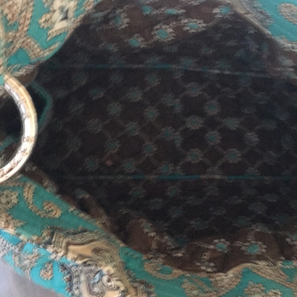 Vera Bradley turquoise quilted purse - Picture 3 of 4